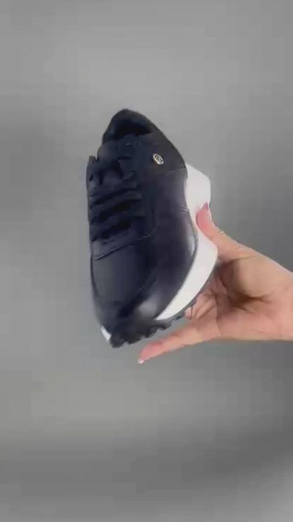 Tenis Mujer 35000 Davina Piel Negro