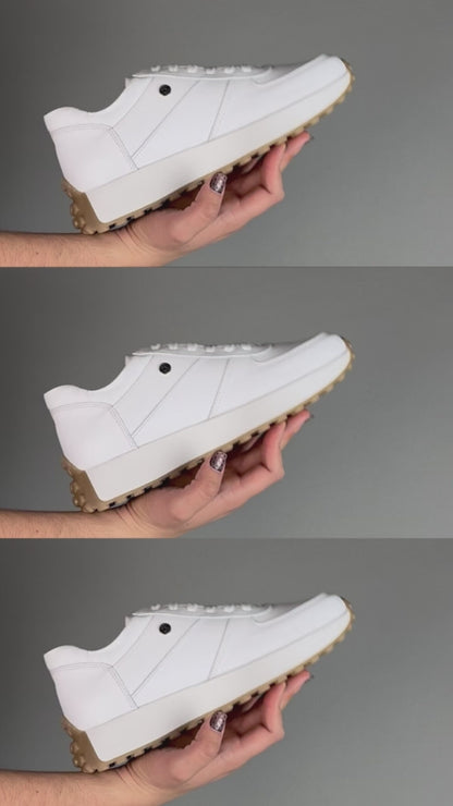 Tenis Dama 35000 Piel Blanca