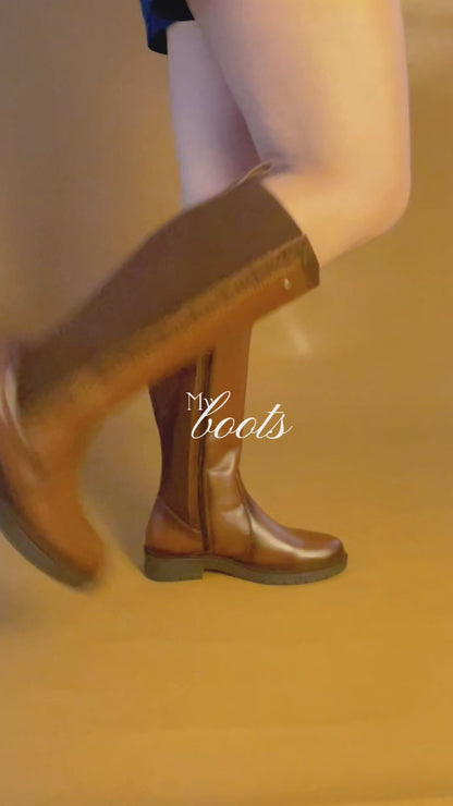 Bota Alta Dama 73657 Davina Piel Shedrón