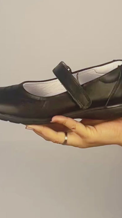 Zapato Escolar Niña 9252 Piel Negro