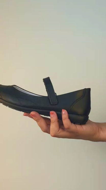Zapato Escolar Niña 9371 Piel Negro