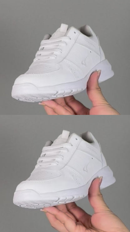Tenis Escolar 170 Piel Blanco