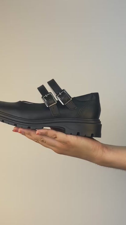 Zapato Escolar Niña 9280 Piel Negro