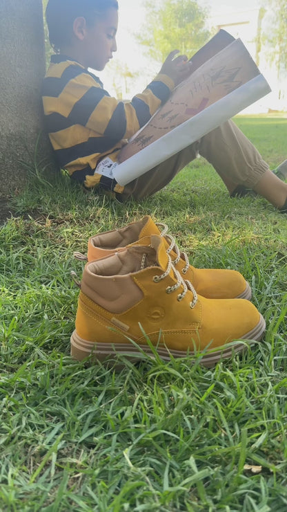 Bota Niño 6146 Piel Oro