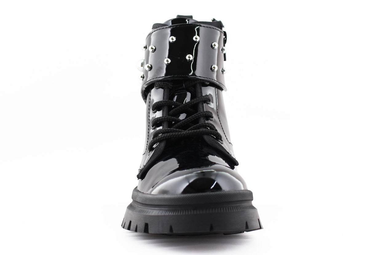 Botín Niña 72055 Charol Negro