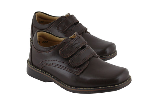 Zapato Escolar Niño 57081 Piel Café