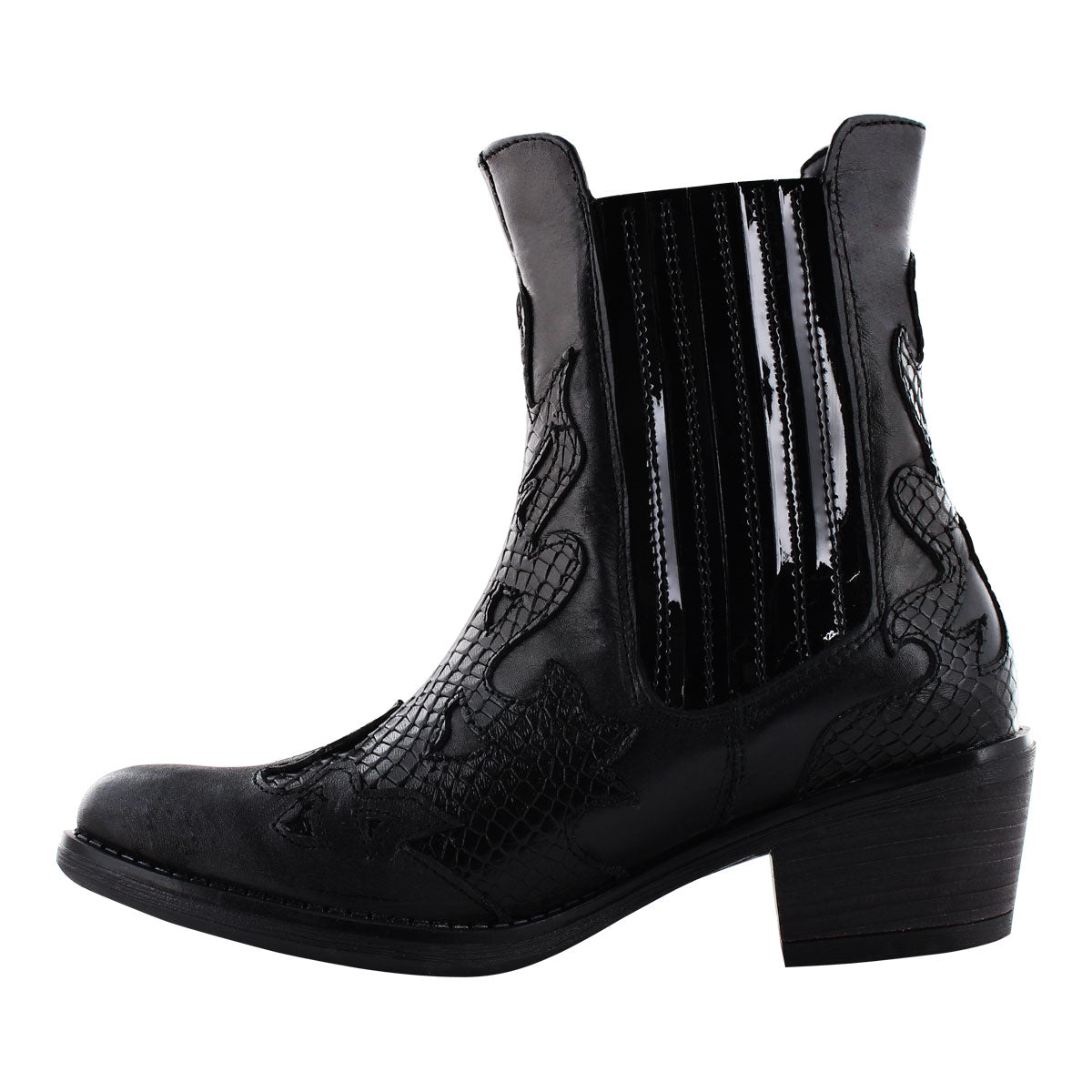 Botín Vaquero Mujer 96200 Davina Negro