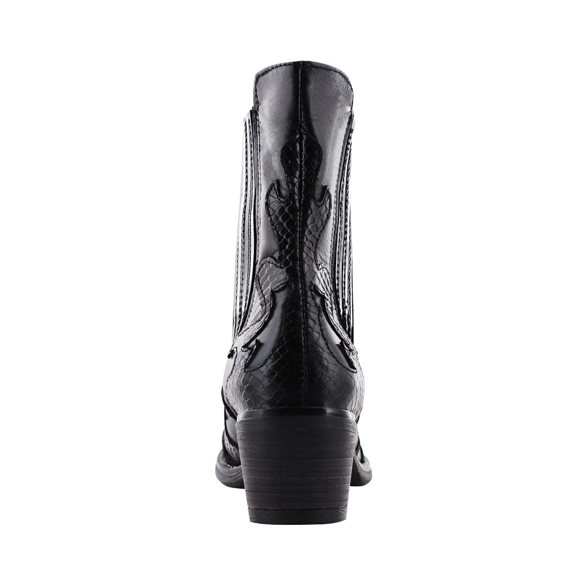 Botín Vaquero Mujer 96200 Davina Negro