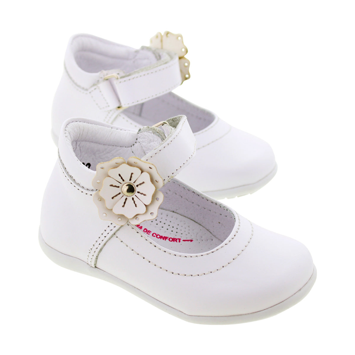 Zapato Niña 6450 Piel Blanco