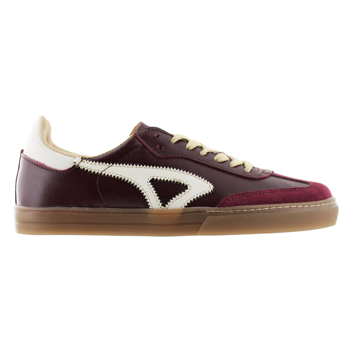 Tenis Urbano Unisex Piel Natural Color Vino