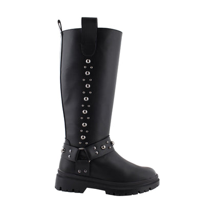 Bota AltaAlta Mujer 72516 Davina Negro Estoperoles