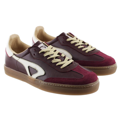 Tenis Urbano Unisex Piel Natural Color Vino