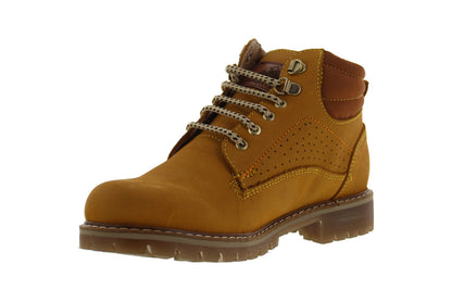 Bota Niño 6039 Nubuck Oro Tipo Minera con Agujeta