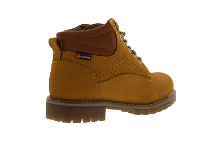 Bota Niño 6039 Nubuck Oro Tipo Minera con Agujeta